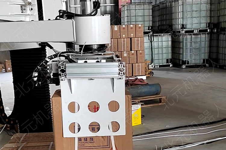 箱子碼垛，立柱自動(dòng)堆垛機(jī)器人