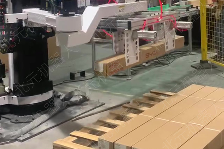 長條物料自動碼垛，立柱碼垛機